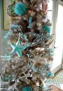 Blue Beach Decoration on Christmas Tree
