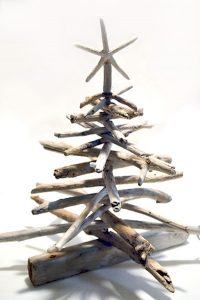 Driftwood Tree With Star on Top