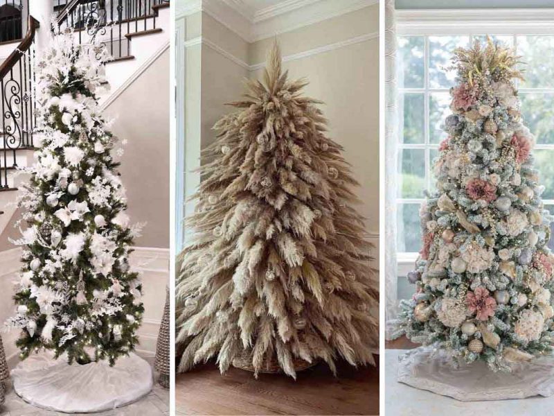 11 Best Floral Christmas Tree Ideas