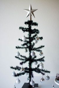 Minimalist Monochrome Christmas Tree Decoration 