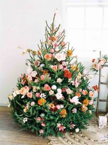 A Flower Bush Christmas tree