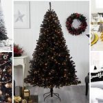 black Christmas tree decorations