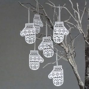 Mittens christmas tree hanger decorations