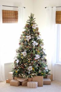 Multi-Thematic Floral Christmas Tree