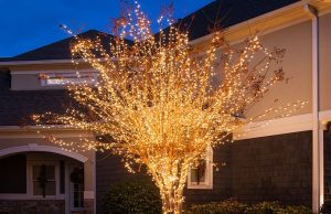 Outdoor Sparkling Christmas Tree Decoration