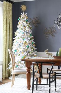 white Christmas tree decoration