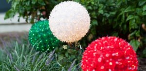Starlight Sphere Stakes outdoor Christmas light
