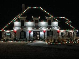 Christmas light the shape of your small home