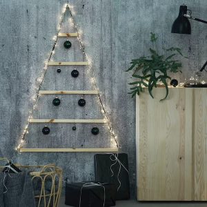 Triangular Wall Shelf Christmas tree