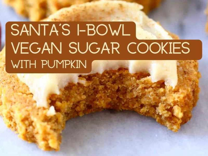 vegan sugar cookies with pumpkin