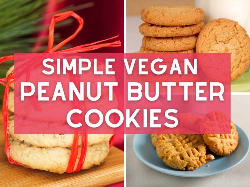 simple vegan peanut butter cookies recipe
