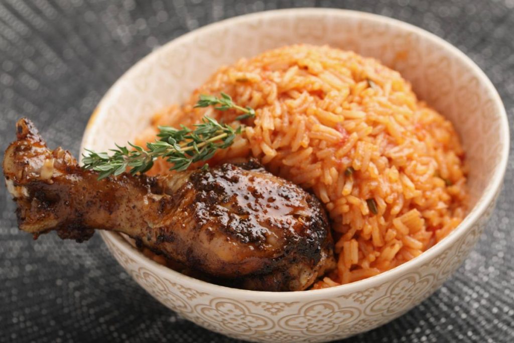 African rice with chicken